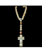 Collier Onyx Vert Croix