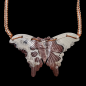 Pendentif Jaspe Picasso Papillon sur cordon réglable