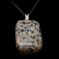Pendentif Jaspe Dalmatien sur cordon réglable