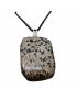 Pendentif Jaspe Dalmatien sur cordon réglable