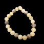 Bracelet Calcite jaune & Jaspe paysage Pierres rondes 8mm