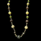 Collier Jade Jaspe & labradorite sur cordon réglable