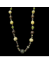 Collier Jade Jaspe & labradorite sur cordon réglable