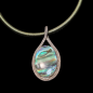 Pendentif Nacre Argent 925 sur cordon