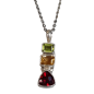 Pendentif Grenat Citrine & Péridot Argent 925
