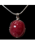 Pendentif Rhodochrosite et chaîne Argent 925