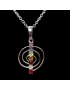 Pendentif 7 Chakras Spirale Argent 925