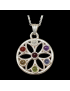 Pendentif 7 Chakras Fleur de vie avec chaîne