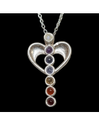 Pendentif 7 Chakras Ange avec chaîne