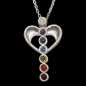 Pendentif 7 Chakras Ange avec chaîne