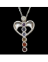 Pendentif 7 Chakras Ange avec chaîne