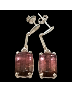 Boucles Rubellite Argent 925