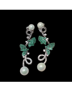 Boucles Zirconium & Perles