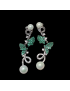 Boucles d'oreilles Zirconium & Perles