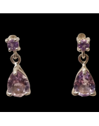 Boucles Améthyste Argent 925