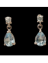 Boucles Topaze bleue Argent 925