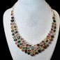 Collier Tourmaline Multicolore sertie Argent 925
