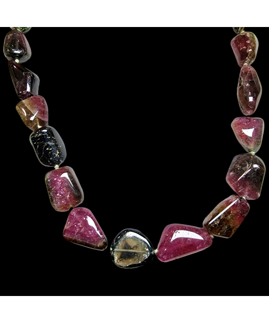 Collier Tourmaline Melon d'eau