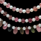 Collier Tourmaline multicolore & Perles