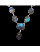 Collier Labradorite sertie Argent 925