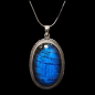 Pendentif Labradorite et chaîne Argent 925