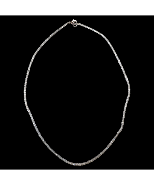 Collier Labradorite perles facettées