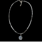 Collier Labradorite perles facettées Arbre de vie Argent 925