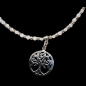 Collier Labradorite perles facettées Arbre de vie Argent 925