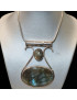 Pendentif Labradorite et chaîne Argent 925