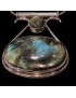 Pendentif Labradorite et chaîne Argent 925