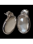 Boucles Labradorite ovales facettée Argent 925