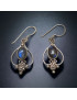 Boucles Labradorite sertie Argent 925