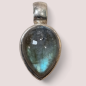 Pendentif Labradorite Goutte Argent 925
