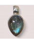 Pendentif Labradorite Goutte Argent 925