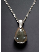 Pendentif Labradorite Argent 925 avec chaîne