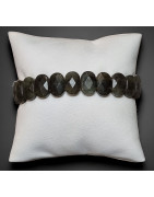Bracelet Labradorite lamelles facettées