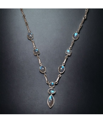 Collier Labradorite sertie...