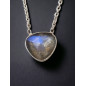 Pendentif Labradorite & chaîne Argent 925