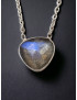 Pendentif Labradorite & chaîne Argent 925