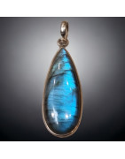 Pendentif Labradorite Goutte  Argent 925