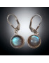 Boucles Labradorite rondes Argent 925