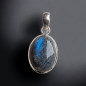 Pendentif Labradorite ovale Argent 925