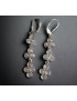 Boucles d'oreilles Pierres de lune serties Argent 925