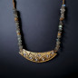 Collier Labradorite & Zirconium plaqué or