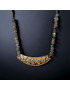 Collier Labradorite & Zirconium plaqué or