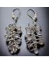 Boucles d'oreilles Pierre de lune Grappe Argent 925