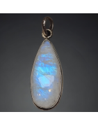 Pendentif Pierre de lune Goutte Argent 925