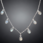 Collier Pierre de lune sur chaîne Argent 925