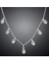 Collier Pierre de lune sur chaîne Argent 925