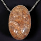 Pendentif Agate fleur de cerisier avec chaîne